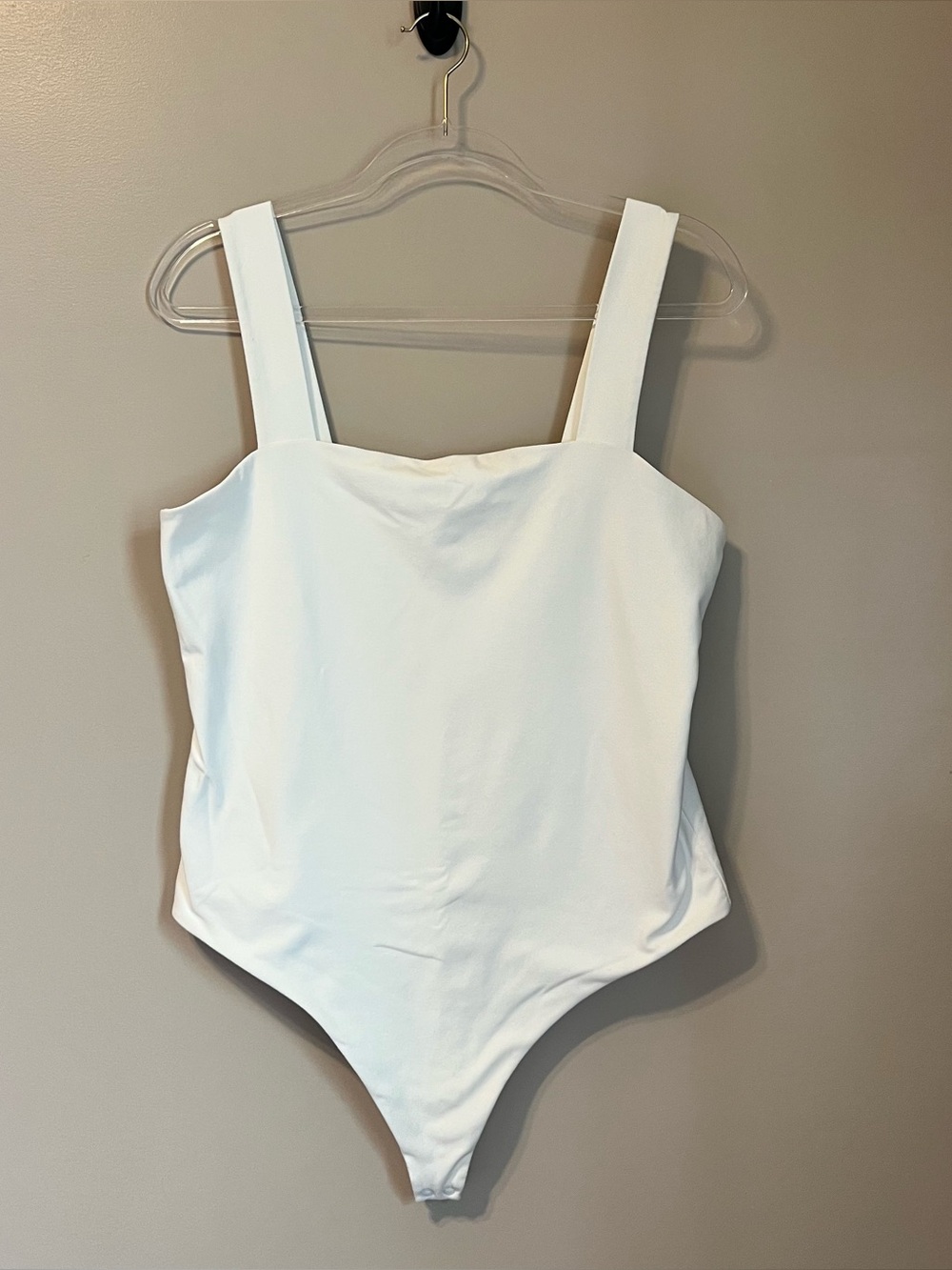 nuuds square neck tank bodysuit - size XL